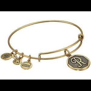 Alex & Ani Gold ‘R’ Initial Bangle
